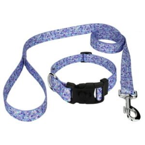Country Brook Petz® Mermaid Mosaic Everyday Dog Collar and Leash, Medium