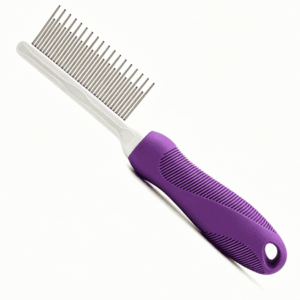 Pet Detangling Comb with Long & Short Stainless Steel Teeth – Gentle Grooming Tool for Dogs & Cats – Ideal for Matted Fur, Knots