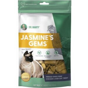 Dr. Marty Jasmine’s Gems Freeze-Dried Raw Chicken Liver Cat Treats, 4 oz
