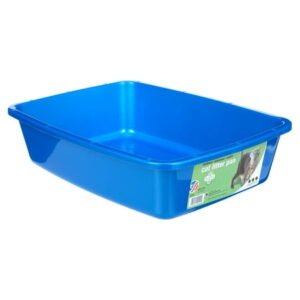 Van Ness Plastic Medium Plastic Cat Litter Box, Blue