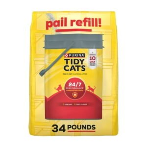 Purina Tidy Cats 24/7 Performance Clumping Cat Litter, Clean Linen Scent, 34 lb Bag