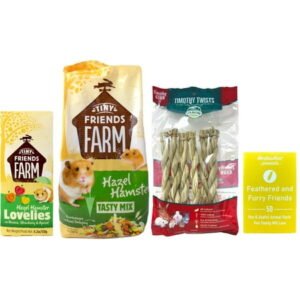 Hazel Hamster Tasty Mix Food (2 Lbs) & Lovelies Treats (4.2 Ounces) – Tiny Friends Farm | MerlinsMart Zine + Timothy Twists