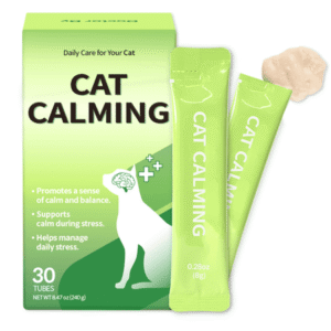 Doctor By Cat Calming Stress and Anxiety Relief Supplement Anti Stress Relaxant Sedative overgrooming with Lactium, L-Tryptophan 30 lickable Formula Individually Packaged, Chicken