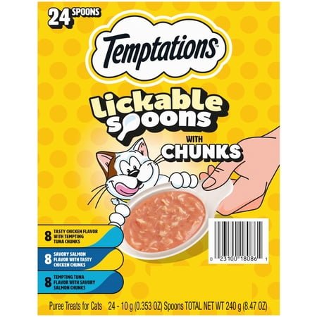 TEMPTATIONS Lickable Spoons with Meaty Inclusions 24ct MVMP