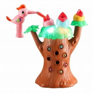LYINGF Magnetic Bird Feeding Game Toys, Woodpeckers Catch Insects and Feed Toys, Woodpecker Worm, Feed The Bird Toddler Toy, Magic Bird Feeder Toy for Girl and Boy Gifts