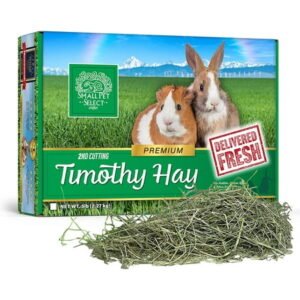 Small Pet Select 3rd Cutting Super Soft Timothy Hay Pet Food for Picky Eaters, Rabbits, Guinea Pigs, and Other Small Animals, Easy to Store Box, 5 LB