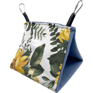 Impeckable Bird Toys 4000 Small Classic Hanging Hut Cozy Cotton and Fleece Cage Accessory for Small Birds Handcrafted in Florida for Budgies, Cockatiels, Parakeets, Lovebirds, and More