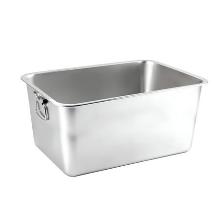 ACDANC 2026 New Rectangle Stainless Steel Cat Litter Box Broken-Resistant Low Entry Open Spacious Metal Litter Pan Pet Accessories