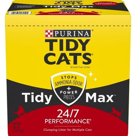 Purina Tidy Cats 24/7 Performance Tidy Max Cat Litter, Unscented, 38 lb Box