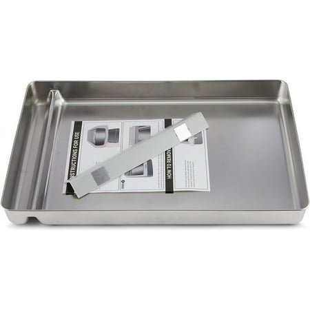 Stainless Steel Reusable Litter Tray Compatible with Petsafe Scoop-Free Self-Cle