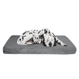 PETMAKER 46×27 Orthopedic Dog Bed with Removable Washable Cover (Gray)