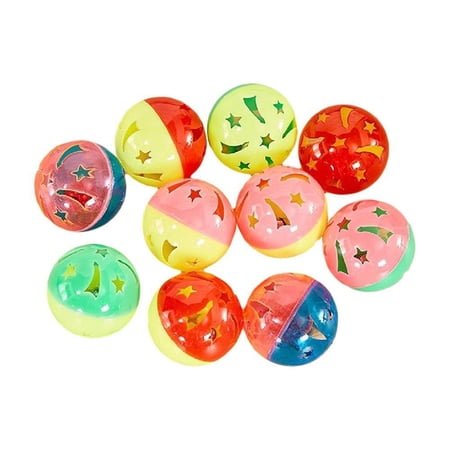 Blarkrus Colorful Cat Toy with Bell, 2-Inch Plastic Ball for Safe Playtime, Interactive Fun for Kittens and Cats