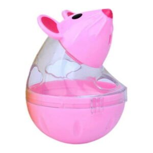 EZLIFE 1x Cat Food Mouse Ball Dispenser Cat Treat Toy Feeder Interactive Play U2F2
