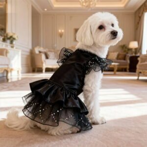 FeiFu Spring Summer Pet Wedding Dress Party Formal Princess Gown Pet Apparel Breathable Comfortable Dog Clothes for Small Medium Dogs