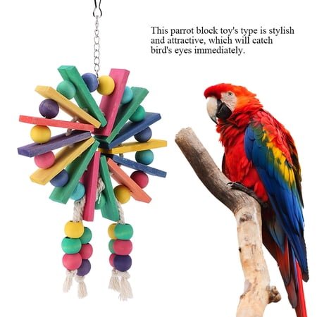 FAGINEY Standing Toy, Hanging Toy Parrot Swing,Parrot Toy Bird Toys Hanging Standing Toy Parrot Swing Suitable for Parrots and Birds