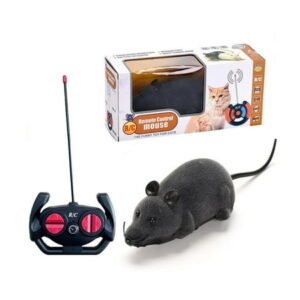 Remote Control Mouse Cat Toy, Realistic Interactive RC Pet Toy with Sensor Mode, Durable ABS Electronic Mouse for Cats Exercise and Training