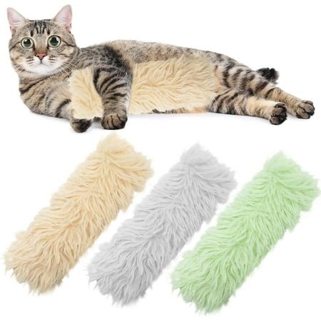LQQBOX 3 Pcs Catnip Pillows – Soft and Durable Interactive Cat Kicker Toys With Crinkle Sound for Indoor Companion
