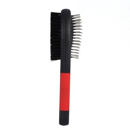 NFTIGB Double-Sided Pet Grooming Comb Plastic Handle Dematting Dog Brush Deshedding Tool For Long Hair Cats And Puppies Bath Massage Shedding Trimmer