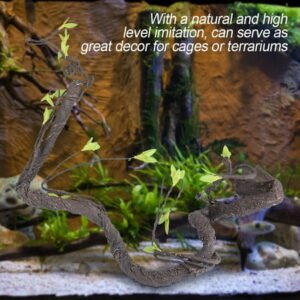 Vine Climber, Artificial Reptiles Branch Cage Decor Terrarium Cage Decor Bend For Climbing Plants For Reptile Decor