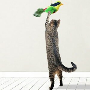 Specollect Clearance 2Pcs Cat Toys Chirping Tit with SilverVine, Suitable for Cat Wand Toys, Simulation Bird Design, Interactive Toys for Indoor Kitty Kitten Exercise