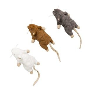 Big Mouse With Catnip Cat Toy, Assorted
