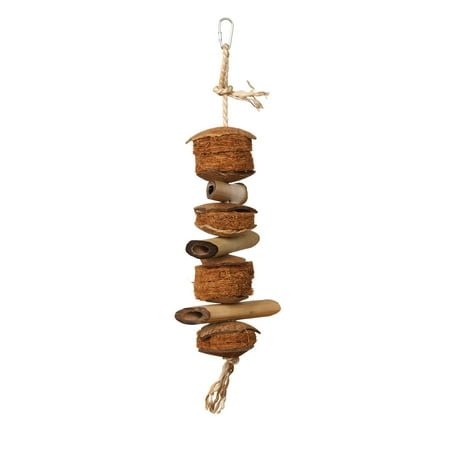 Prevue Pet Products Naturals Preen & Pacify Coco & Bamboo Bird Toy 62800