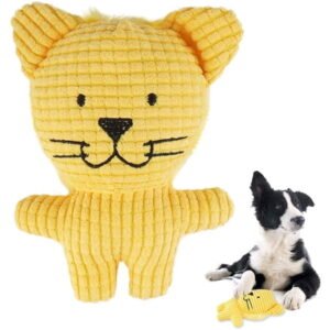 Walbest Dog Plush Toys with Squeaker Soft Cotton Puppies Stuffed Chew Toy Durable Animal Dogs Doll for Small Medium Pets