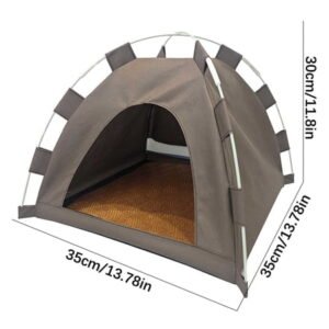 Yooshoverk Foldable Pet Tent, Outdoor Dog House for Camping & Pet Supplies