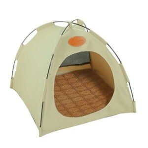Foldable Pet Tent | Portable Dog House for Camping, Hiking & Beach | Includes Removable Bed for Easy Cleaning | 1-Piece Set