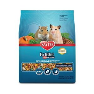 Kaytee Forti-Diet Pro Health Nourish+Protect Hamster and Gerbil Food Flavor Medley 3 Pounds
