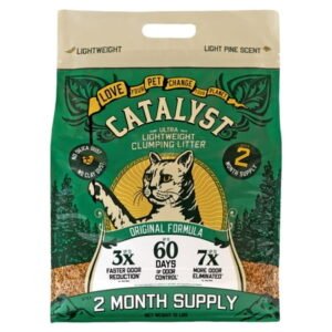 Catalyst Pet Softwood Natural Clumping Cat Litter, Original Formula, 15 lb. Bag
