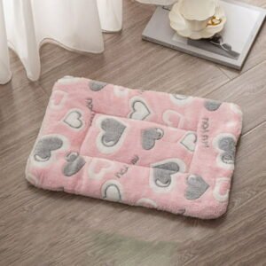 Warm Winter Dog Bed – Extra Thick Orthopedic Mat for Large/Small Dogs, Non-Slip Waterproof Pet Blanket, Machine Washable Cat Bed with Removable Cover