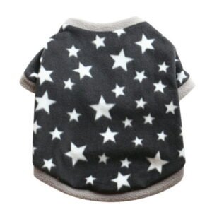 iOPQO Pet Sweater warm Fashion Pet Dog Cat Villus Warm Clothes Puppy Doggy Apparel Clothing Black L