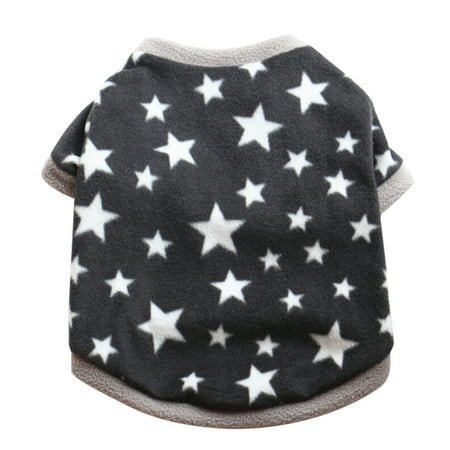 iOPQO Pet Sweater warm Fashion Pet Dog Cat Villus Warm Clothes Puppy Doggy Apparel Clothing Black L
