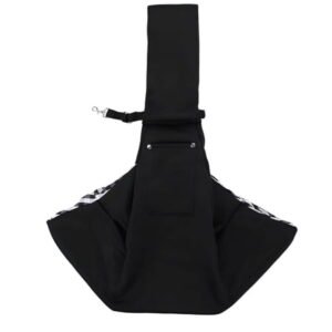 TELOLY Cat Sling,Easy to Carry Pets Outside Dog Carrier Sling,Spacious Interior Dog Purse,Black