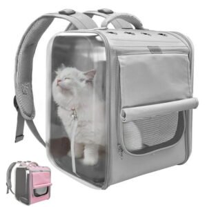 Beirui Pet Dog Cat Carrier Backpack Outdoor Travel Bag Breathable Mesh Carry Bags for Hiking Bike