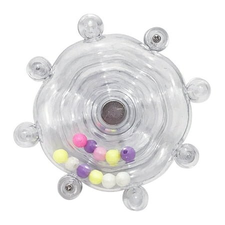 YIFAEUX Parrot Spinner Toy Interactive Birds Spinning Wheel Chew Toy Rotating Treat Dispenser Puzzle Cage Accessory for Parakeets Conures Cockatiels