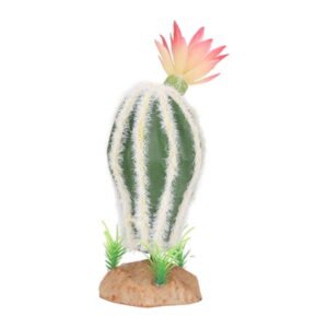 YAHHU Reptile Cactus Plant Artificial Simulation Decorative Desert Plant Ornament for Fish Tank Terrarium Aquarium (6.3 in / 16 cm)