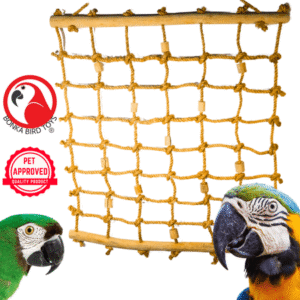 Bonka Bird Toys 2657 Huge Hemp Java Cargo Net Rope Ladder Play Gym Parrot Toy