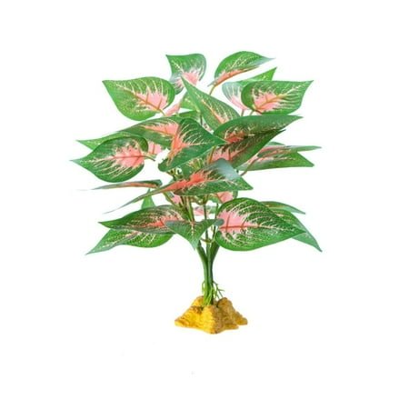 WE-POLUJ Reptiles Habitats Decoration Hermit Habitat Plant Realistic Terrariums Plant