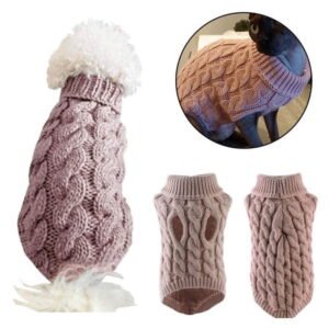 Clerance! PawCasa Dog Pure Color Sweater Pet Dog Vest Tshirt Winter Clothes Warmer V7W8