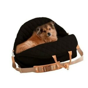 Pet Carriers Convertible Car Seats Folded Dog Bed With Secure Safety Rings Nonslip Bottom Storage Pouches For Travel