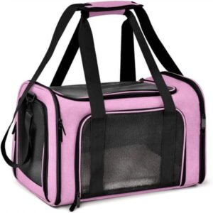 Qonioi Small Pet Transport Box Portable, Puppy Carrier for Cats and Dogs Travel Bag, Pet Carrier Box, Animal Travel Carrier