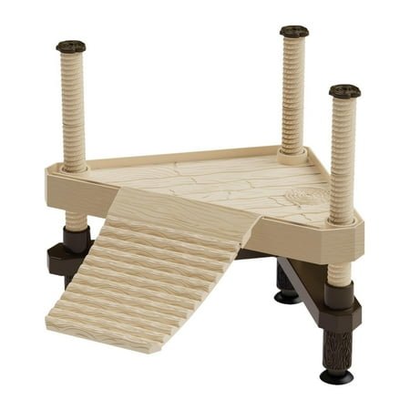 oshhni Turtle Basking Accessories Multi Functional Reptile Resting Terrace S