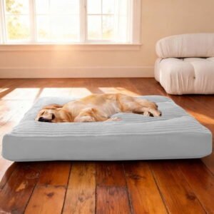 SPOORYYO Dog Bed Washable Pet Mattress Thick Warm Cozy Cushion For Large Dogs Indoor Puppy Sleeping Pad Comfortable Mat, 23.6″ x 18.5″