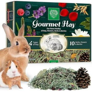 Small Pet Select – Gourmet Hay Pet Food, Exclusive Treat Hay, Flowers, and Herb Blend, for Rabbits, Guinea Pigs, Small Animals, 2lb
