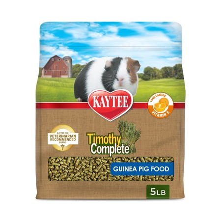 Kaytee Timothy Complete Guinea Pig Food, 5 Pounds