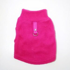 16”-25.98” Bust Fleece Dog Vest With D Ring, Warm Washable Puppy Apparel For Small To Large Dogs, Cute Winter Pet Clothing For Outdoor & Indoor Use