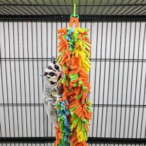 Parrot Bird Chewing Toy Colorful Bite Resistant Hanging Tearing Toy Bird Cage Budgie Cockatiel Parakeet Training Toys Pet Supplies
