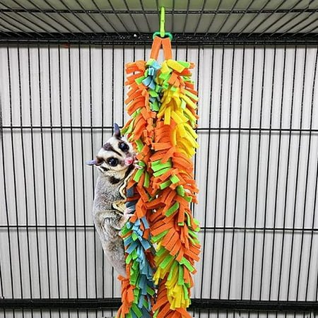 Parrot Bird Chewing Toy Colorful Bite Resistant Hanging Tearing Toy Bird Cage Budgie Cockatiel Parakeet Training Toys Pet Supplies